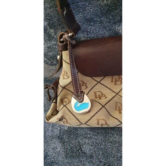 Dooney and Bourke Vintage Canvas and Leather Logo Bag - Picture 12 of 13